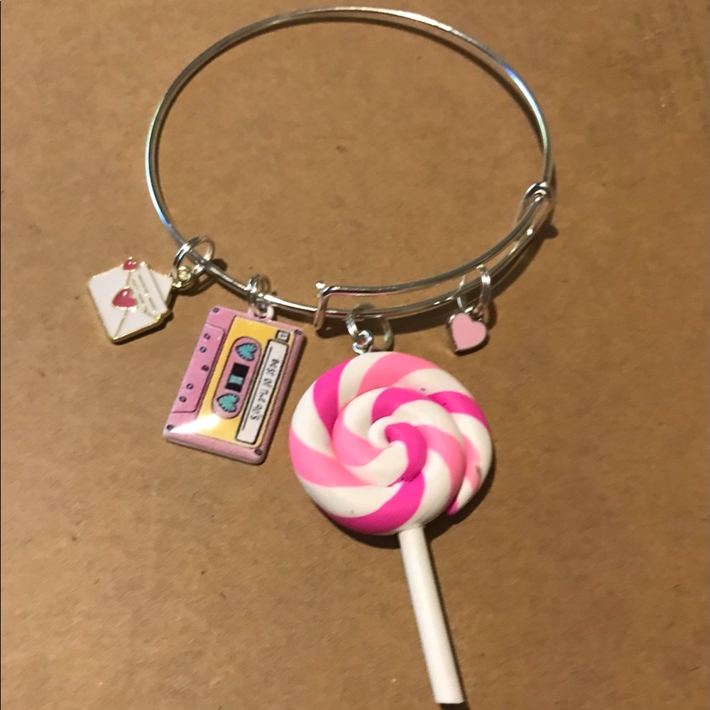 Pink lollipop bangle